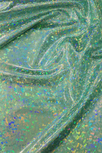 Lycra honey holografikus anyag - VERDE